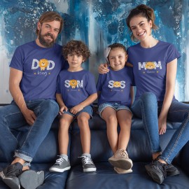 Dad King Mom Queen Son Prince SIs Princess Family  T-Shirts Combo