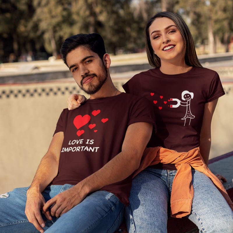 Love Is Important Couple T Shirts